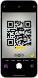 SMS QR Code generator produces QR codes to scan with a phone